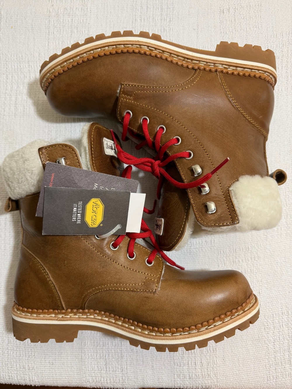 MONTELLIANA Brown Italian Leather Boots - 38 NWT